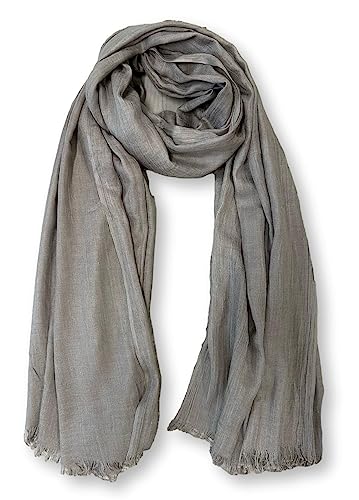 KARMA.DIEM Basic Schal für Damen in angesagten Trendfarben und weicher Premium Stoffqualität (Schlamm) von KARMA.DIEM