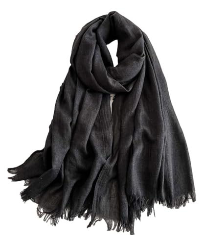 KARMA.DIEM Basic Tuch für Damen - angesagten Trendfarben - Stylisches Unisex Accessoire (#1 Antrazhit) von KARMA.DIEM