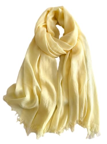 KARMA.DIEM Basic Tuch für Damen - angesagten Trendfarben - Stylisches Unisex Accessoire (#10 Sonnengelb) von KARMA.DIEM