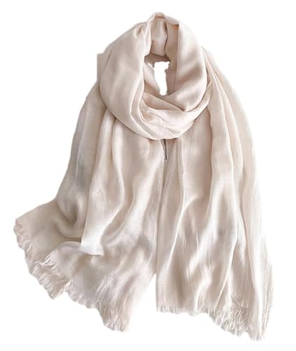 KARMA.DIEM Basic Tuch für Damen - angesagten Trendfarben - Stylisches Unisex Accessoire (# Hellcreme) von KARMA.DIEM