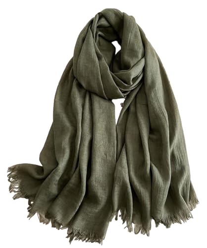 KARMA.DIEM Basic Tuch für Damen - angesagten Trendfarben - Stylisches Unisex Accessoire (# Mittelgrün) von KARMA.DIEM