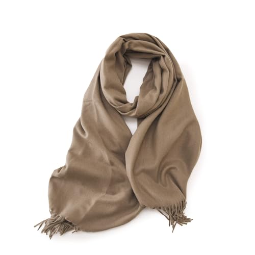 KARMA.DIEM Cashmere Merino Mix - Super Weicher XXL Schal - 180x65cm - Made in Spain - Unisex - Pashima/Stola/Extra Breit für Mann & Frau (beige) von KARMA.DIEM