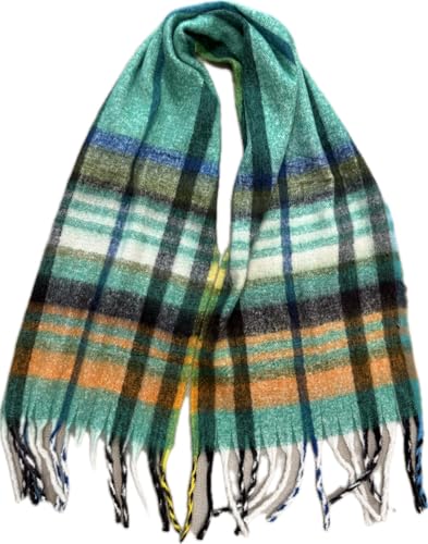KARMA.DIEM Extra Warmer Karierter Trendiger Winterschal XXL - 180x65cm - Kuschelig Weich und anschmiegsam mit dicken Enden (5) von KARMA.DIEM