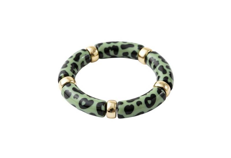 KARMA Armband Damen Acryl dehnbar Leo vers. Farben 5,2 cm (Leomuster Bernsteinarmband Leoarmband, Schmuck für Frauen Acrylarmband), Bernstein modern Damenarmband von KARMA