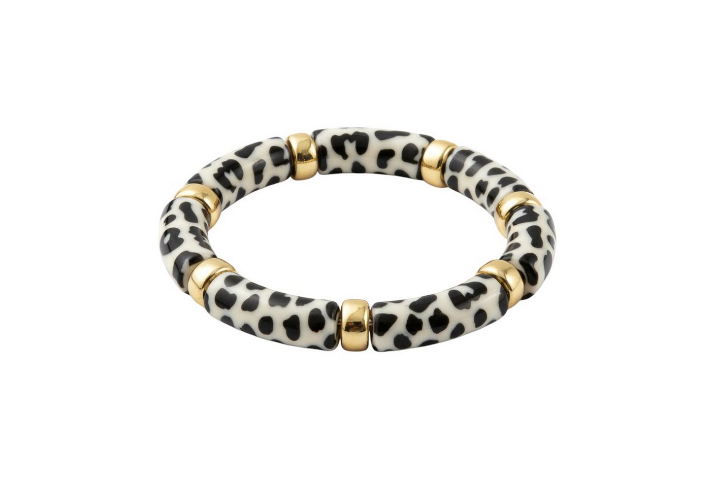 KARMA Armband Damen Acryl dehnbar Leo vers. Farben 5,2 cm (Leomuster Bernsteinarmband Leoarmband, Schmuck für Frauen Acrylarmband), Bernstein modern Damenarmband von KARMA