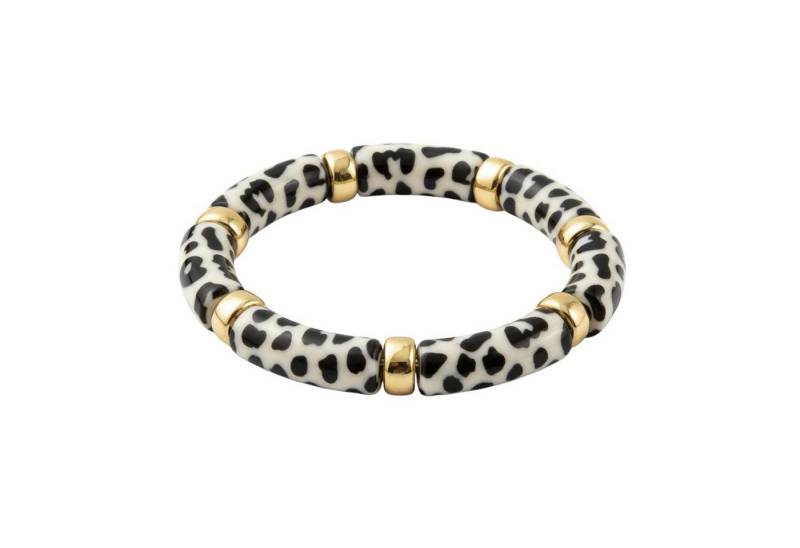 KARMA Armband Damen Acryl dehnbar Leo vers. Farben 5,2 cm (Leomuster Bernsteinarmband Leoarmband, Schmuck für Frauen Acrylarmband), Bernstein modern Damenarmband von KARMA