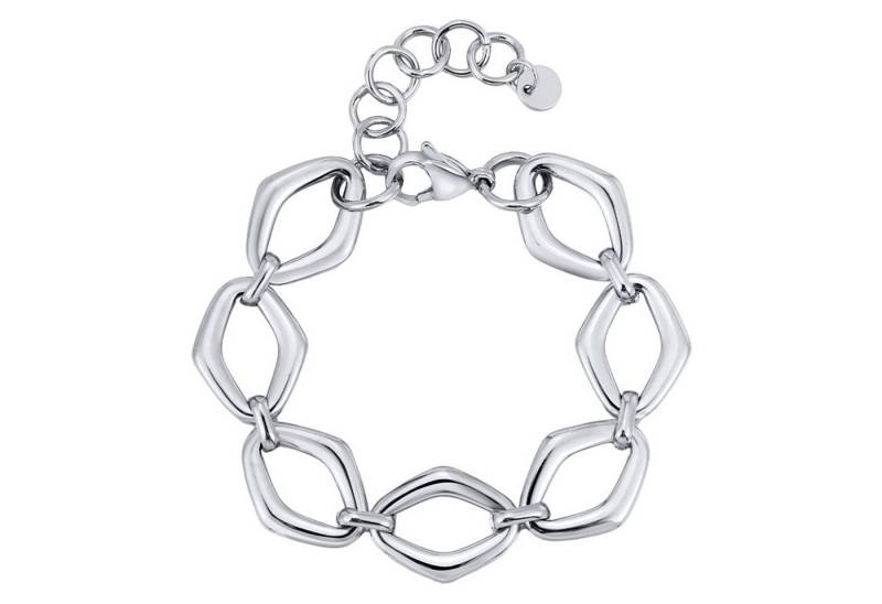 KARMA Armband Damen Edelstahl Gliederarmband Gold oder Silber (Edelstahlarmband wasserfest hypoallergen, Schmuck für Frauen Damenarmband), modern Armkettchen Karabinerverschluss von KARMA
