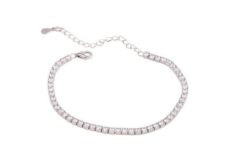 KARMA Armband Kristallarmband Damen Zirkon 5A Armband Silber oder Gold (modern Sterlingsilber Geschenkbox, Zirkonarmband zierlich, filigran & elegant), Armkettchen Damenarmband von KARMA