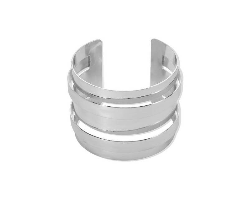 KARMA Armreif Damen Gold oder Silber Legierung modernes Design (Damenarmreif Silberfarben Goldfarben, Geschenkidee Damenschmuck), Metallarmreif modern elegant von KARMA