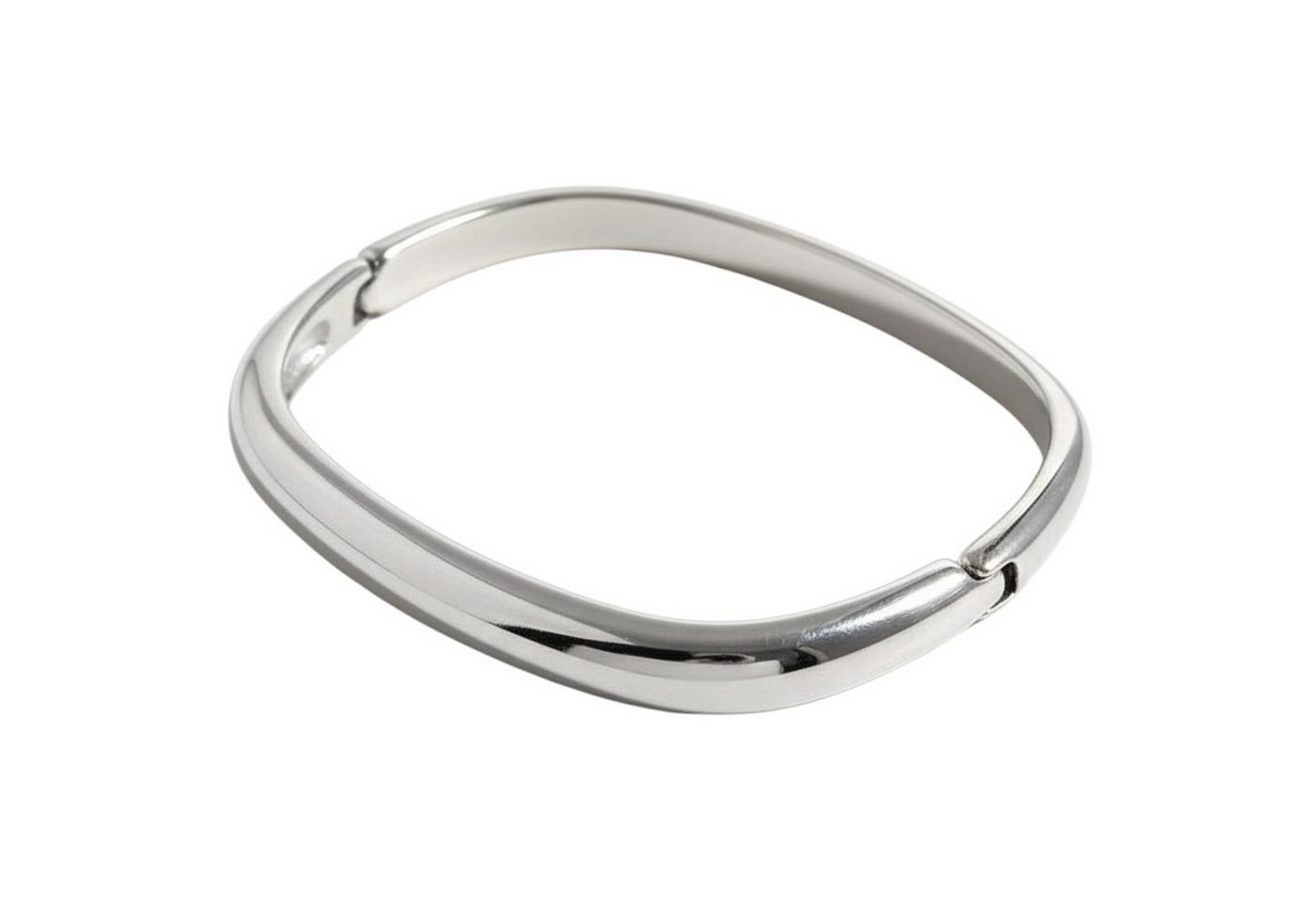 KARMA Armreif Damen Silber Edelstahl 6 cm modernes Design (Edelstahlarmreif, Geschenkidee Damenschmuck Damenarmreif), Modeschmuck modern elegant von KARMA