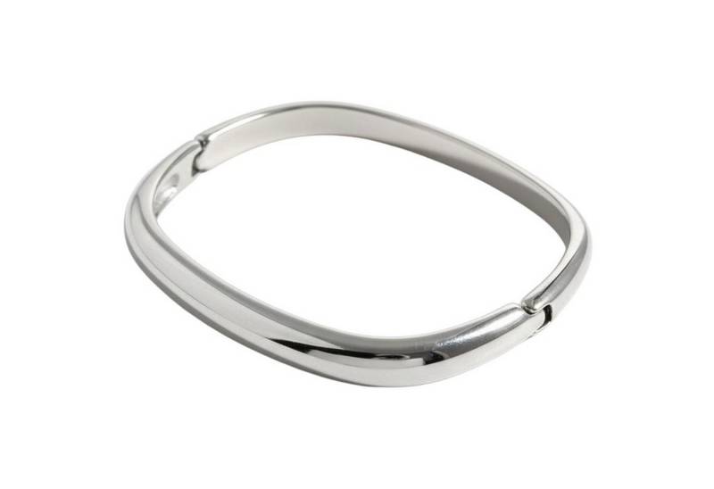 KARMA Armreif Damen Silber Edelstahl 6 cm modernes Design (Edelstahlarmreif, Geschenkidee Damenschmuck Damenarmreif), Modeschmuck modern elegant von KARMA