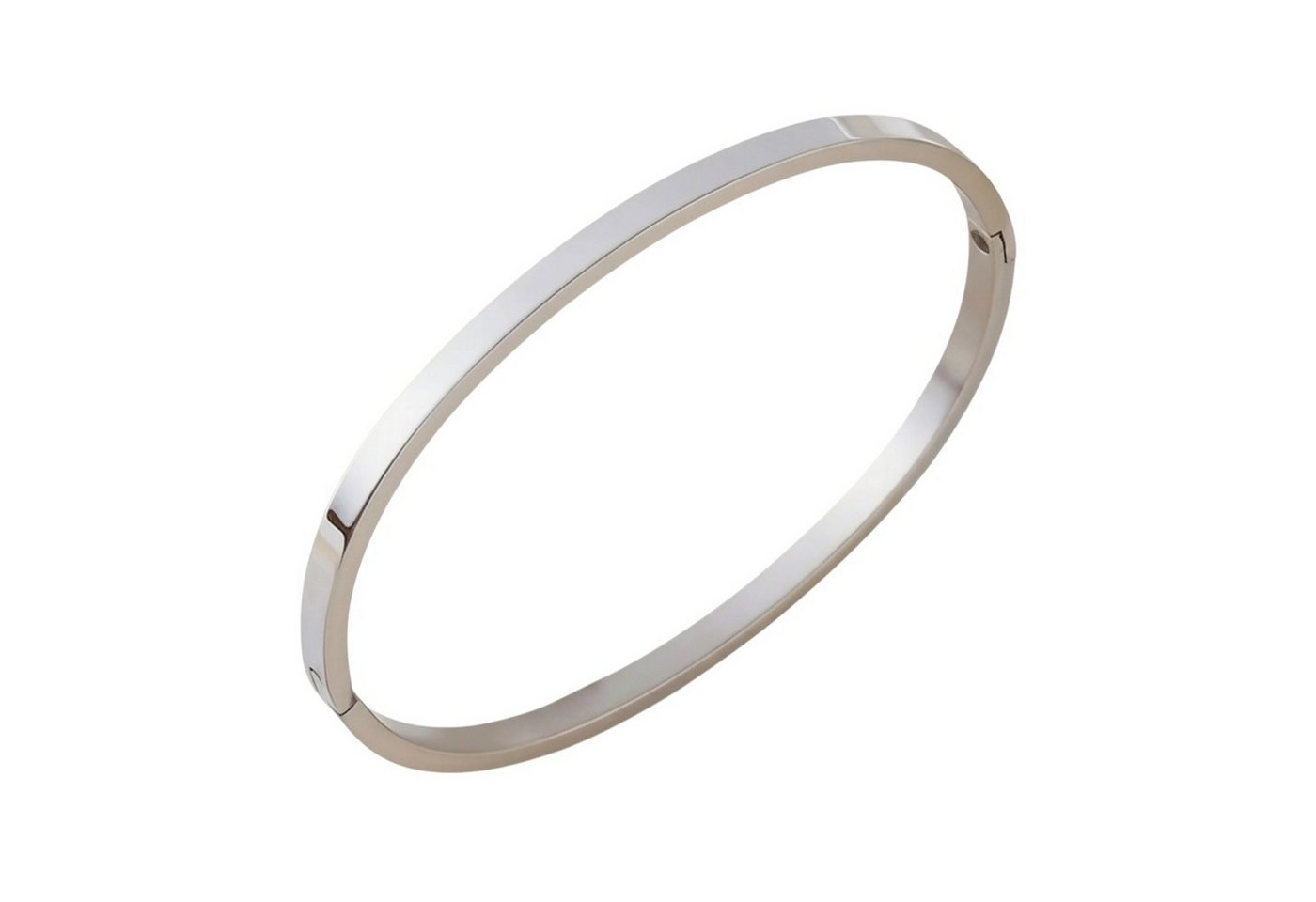 KARMA Armreif aus Edelstahl – Eleganter Scharnier-Bangle Armband (Geschenkidee, Moderner minimalistischer Damenschmuck), in Roségold oder Silber – 0,4 cm Breite von KARMA
