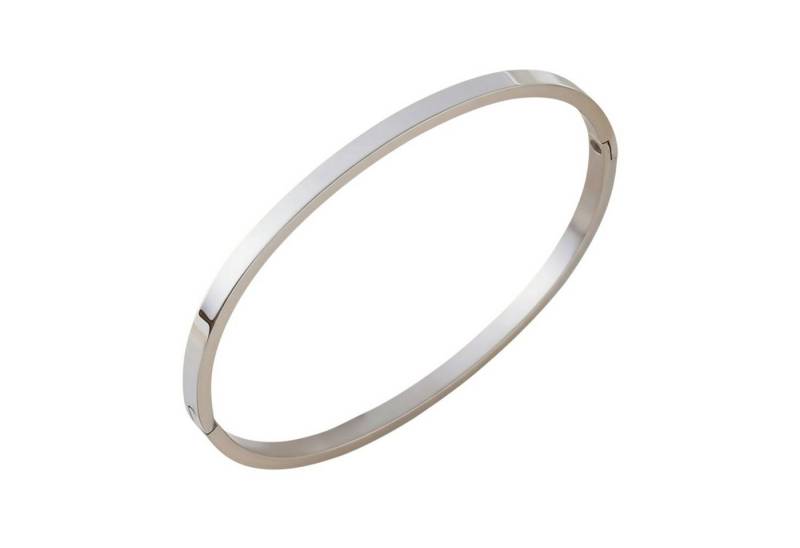 KARMA Armreif aus Edelstahl – Eleganter Scharnier-Bangle Armband (Geschenkidee, Moderner minimalistischer Damenschmuck), in Roségold oder Silber – 0,4 cm Breite von KARMA