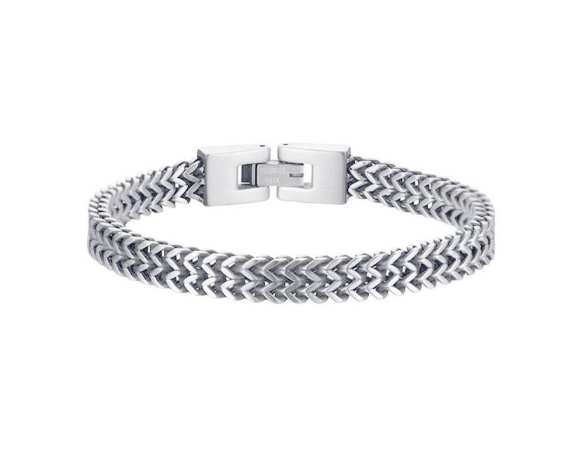 KARMA Edelstahlarmband Herren Armband Edelstahl Schwarz Silber Grau oder Gold (Geschenk für Ihn, Moderner Schmuck für Männer), Herrenschmuck Männerarmband 21 cm von KARMA