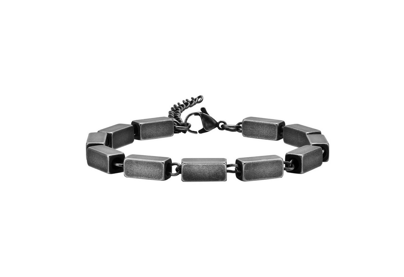 KARMA Edelstahlarmband Herrenarmband silber Edelstahl massiv (Armband Schmuck Geschenk), Silberarmband Herren Herrenschmuck von KARMA