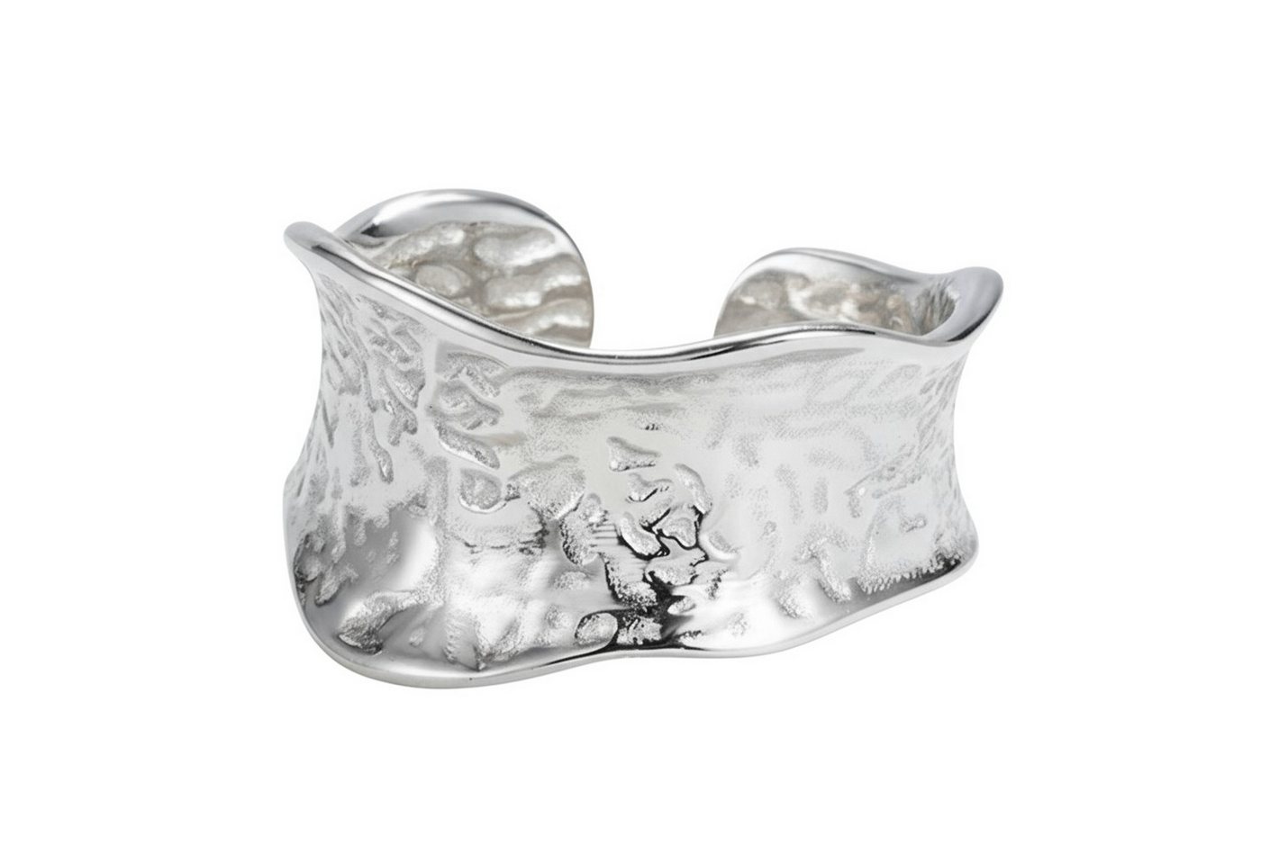 KARMA Fingerring Damenring Statement Ring Silber 925 (Geschenk Frauen, modern Damenschmuck Damen), Sterlingsilber Gold oder Silber verstellbar von KARMA