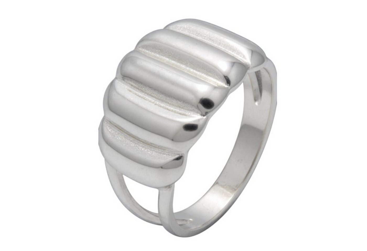 KARMA Fingerring Damenring Statement Ring groß Gold od. Silber Edelstahl (Frauen Fingerring vergoldet, Damenschmuck Damen Geschenk), hypoallergen wasserfest verstellbar modern von KARMA