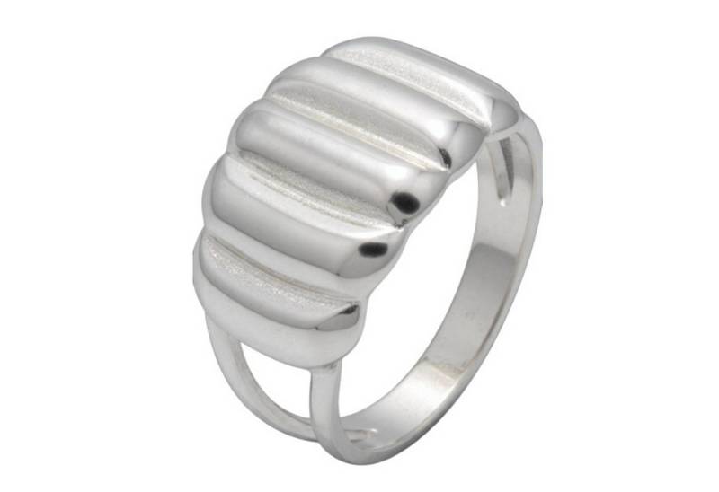 KARMA Fingerring Damenring Statement Ring groß Gold od. Silber Edelstahl (Frauen Fingerring vergoldet, Damenschmuck Damen Geschenk), hypoallergen wasserfest verstellbar modern von KARMA