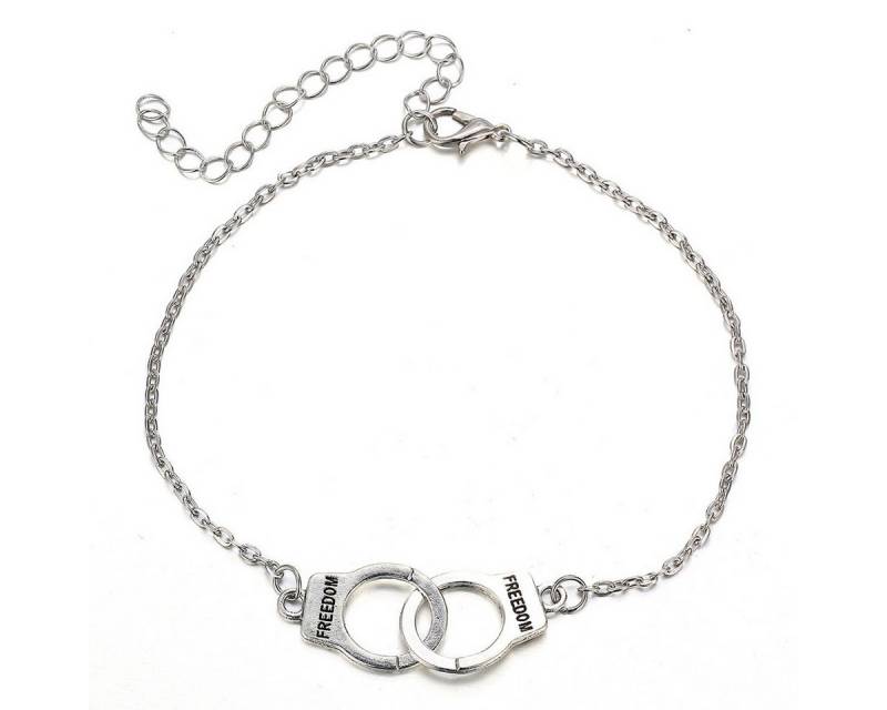 KARMA Fußkette Freedom Silber od. Gold Legierung Fusskettchen (Geschenk für Sie, Damenschmuck), Strandschmuck Fußschmuck Acceossire Damenfußkette von KARMA