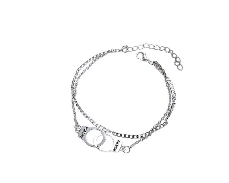 KARMA Fußkette Freedom Silber od. Gold Legierung Fusskettchen (Geschenk für Sie, Damenschmuck), Strandschmuck Fußschmuck Acceossire Damenfußkette von KARMA