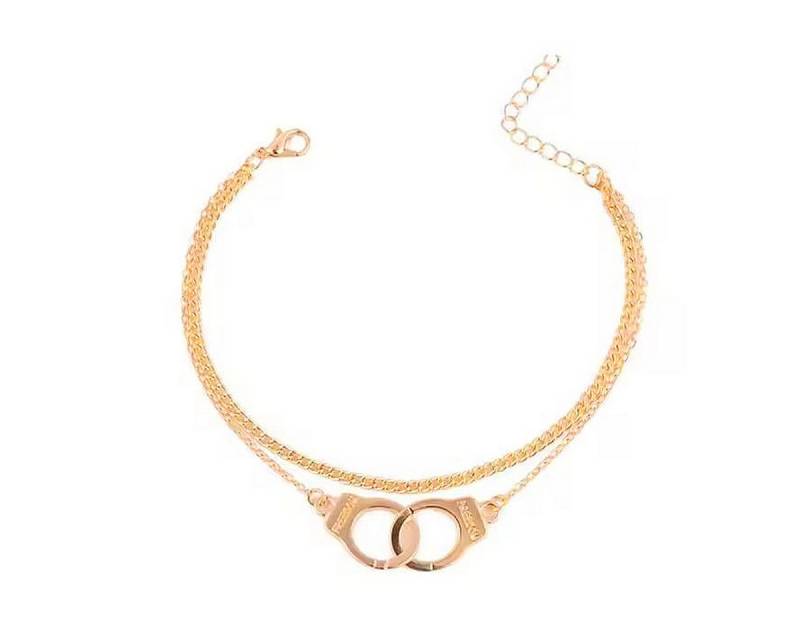 KARMA Fußkette Freedom Silber od. Gold Legierung Fusskettchen (Geschenk für Sie, Damenschmuck), Strandschmuck Fußschmuck Acceossire Damenfußkette von KARMA
