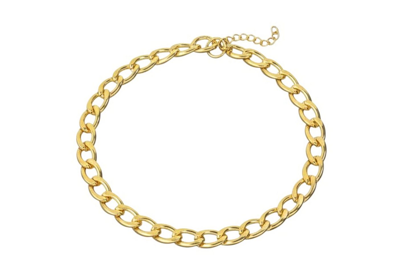 KARMA Fußkette Fußkettchen Gliederkette Silber od. Gold 19 cm (Damenfußkettchen, Urlaub Strand Abendmode Accessoires), moderne Fusskette Fußschmuck von KARMA