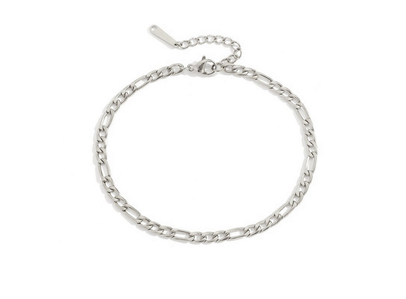 KARMA Fußkette Silber od. Gold Edelstahl 20 cm Fusskettchen modern (Damenschmuck Geschenk für Sie, Accessoires Damenfußkette), Fußschmuck Urlaub Strand Abendmode von KARMA