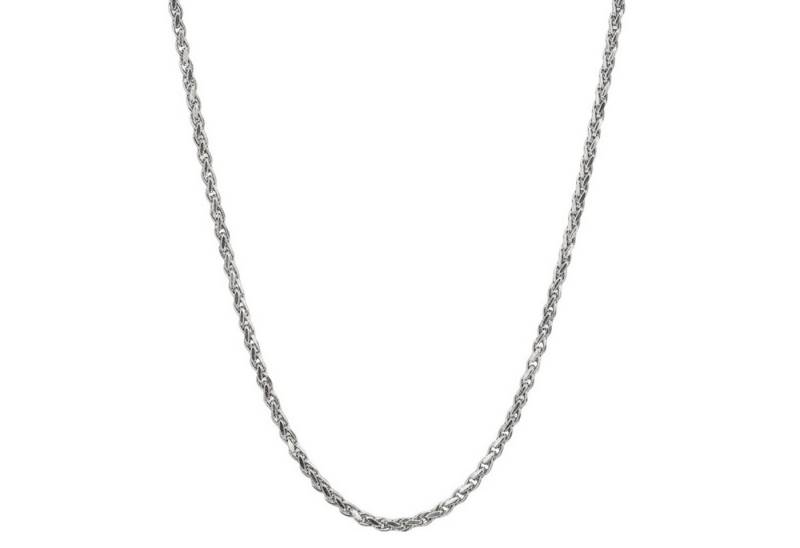 KARMA Kette ohne Anhänger Halskette Silber Herren Edelstahl 60 cm (wasserfest hypoallergen Edelstahlkette, modern Geschenk für Ihn), Herrenschmuck Männer Herrenhalskette von KARMA