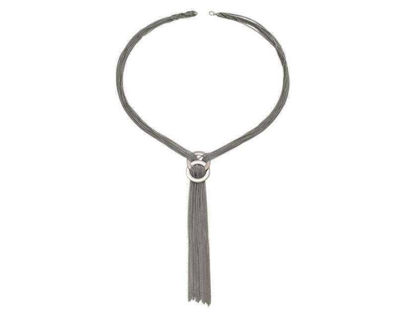 KARMA Lange Kette Damen Halskette Edelstahl in Gold oder Silber verstellbar (Pulloverkette Damenschmuck, elegant modern Schmuck Geschenk), mit Kettenanhänger modische Statement Kette für Frauen von KARMA