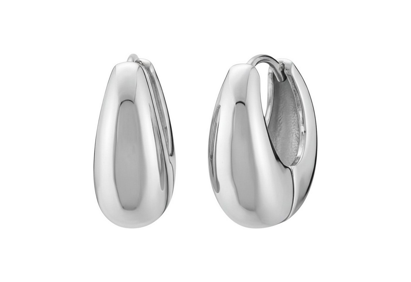 KARMA Paar Creolen Silber oder Gold 1,7 cm Ohrringe Damenohrringe (Damencreolen Geschenk für Sie modern), Ohrschmuck Kreolen Damenschmuck von KARMA