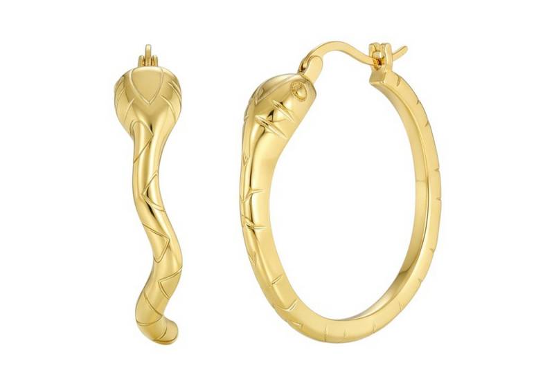 KARMA Paar Creolen Silber925 Gold Ohrringe 2,8 cm Damenohrringe (Damencreolen modern, Kreolen Damenschmuck), vergoldet rhodiniert Ohrschmuck von KARMA