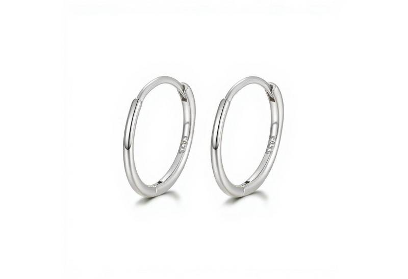 KARMA Paar Creolen Silber925 Silber oder Gold Ohrringe 10 od 15 mm Durchmesser (Geschenk für Sie, Damenschmuck Damencreolen), Damenohrringe Ohrschmuck Kreolen von KARMA