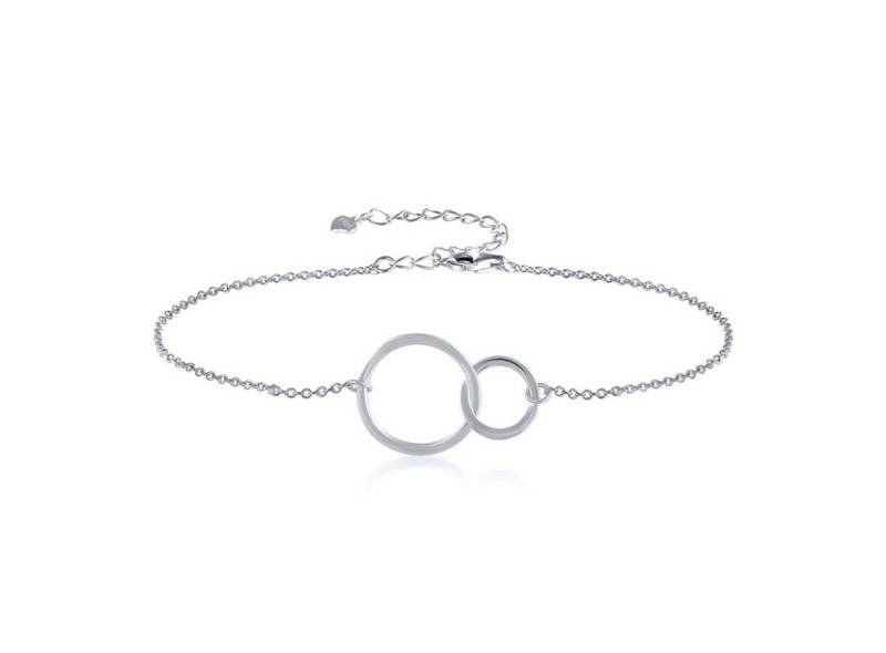 KARMA Silberarmband Armband Damen Silber 925 Ringe Damen Silberarmband modern (Geschenkbox Schmuckbox Silberdamenarmband), Damenarmband Damenschmuck Silberschmuck 16 cm von KARMA