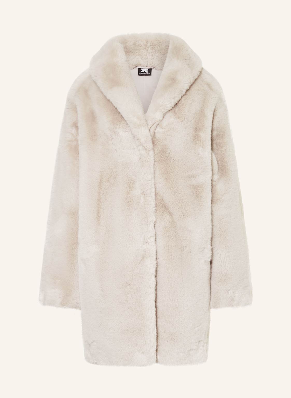 Karo Kauer Kunstfell-Mantel grau von KARO KAUER