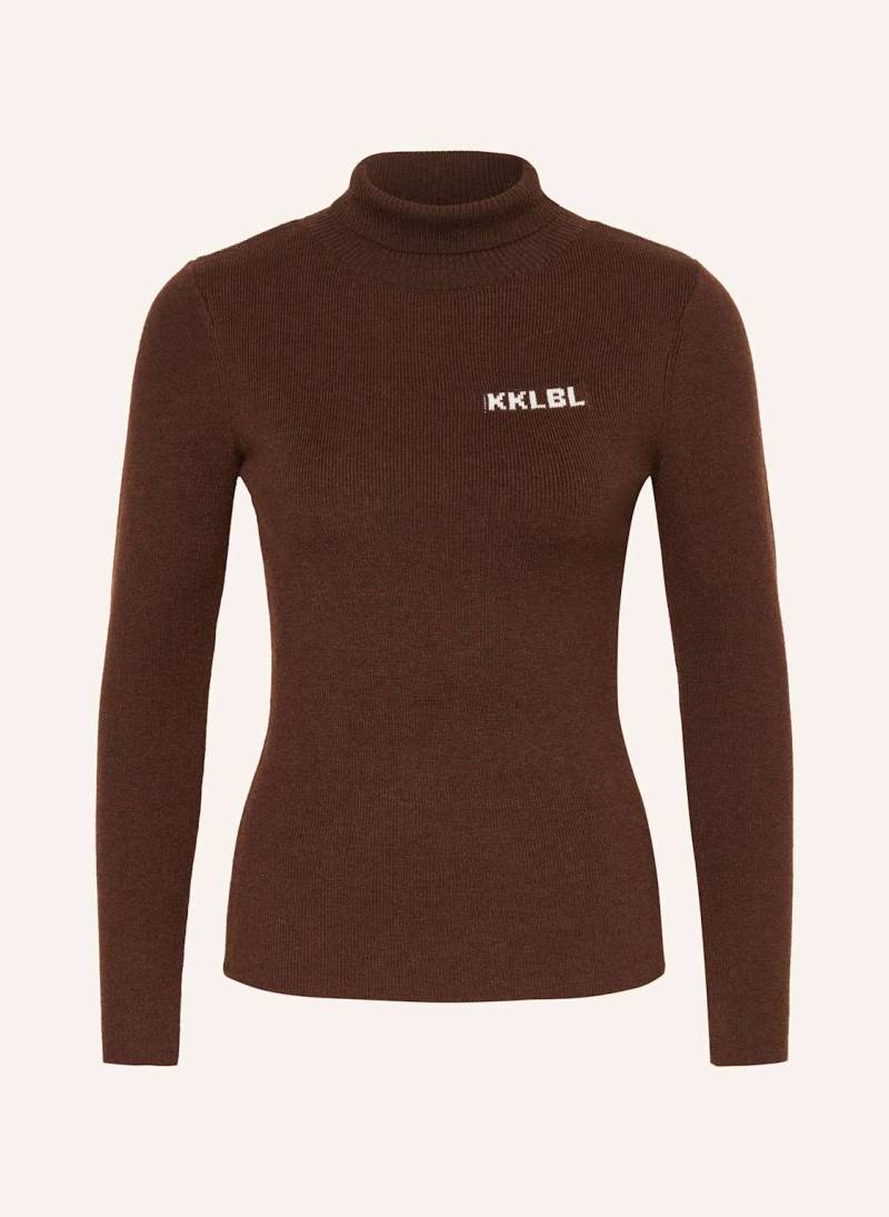 Karo Kauer Rollkragenpullover braun von KARO KAUER