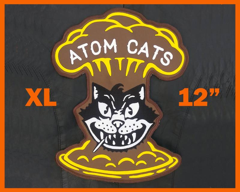 Atom Katzen Aufnäher Groß Gestickt Fallout Atom Katzen Aufnäher Groß Gestickt Fallout von KAROLBdotcom