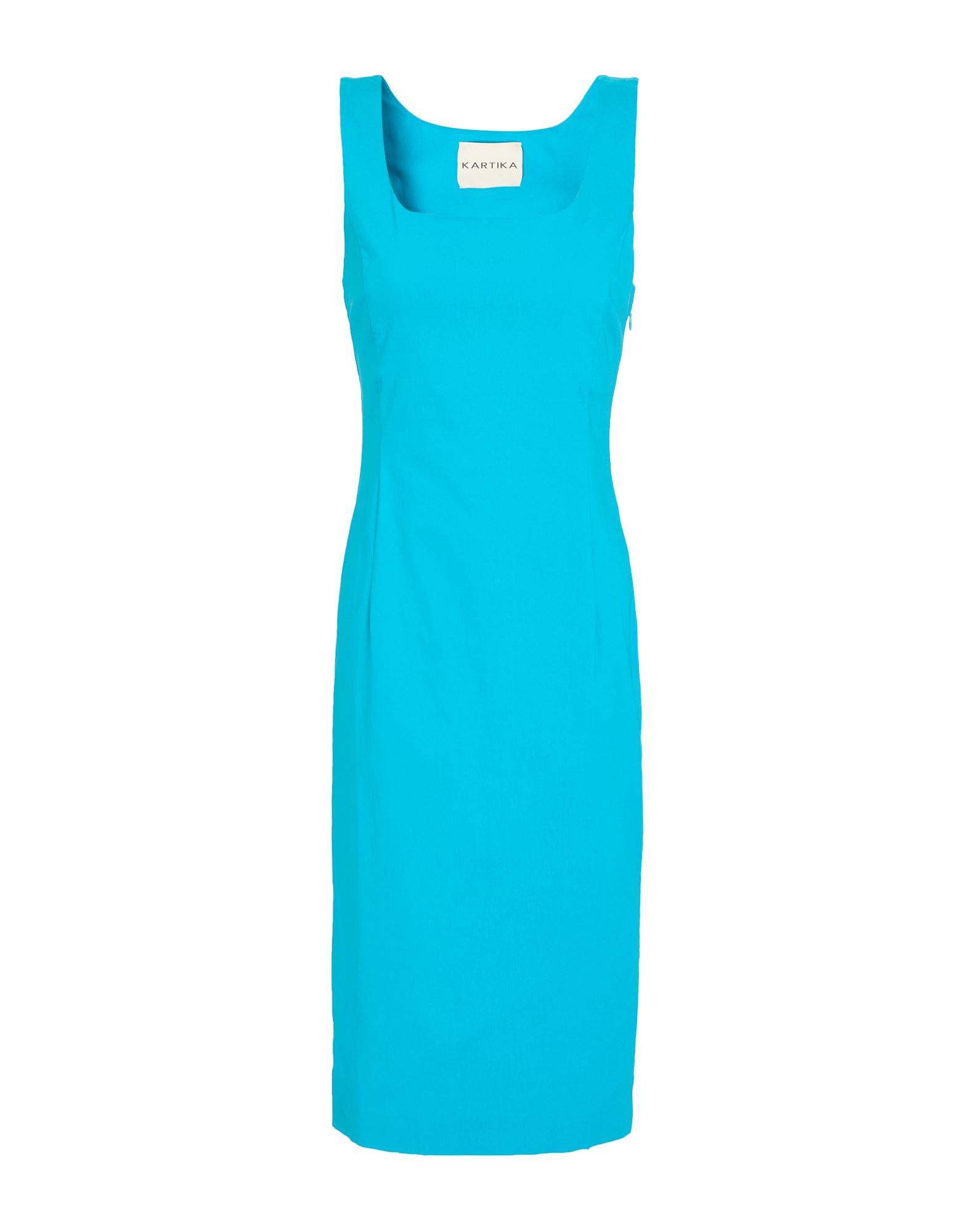 KARTIKA Midi-kleid Damen Azurblau KARTIKA Midi-kleid Damen Azurblau von KARTIKA