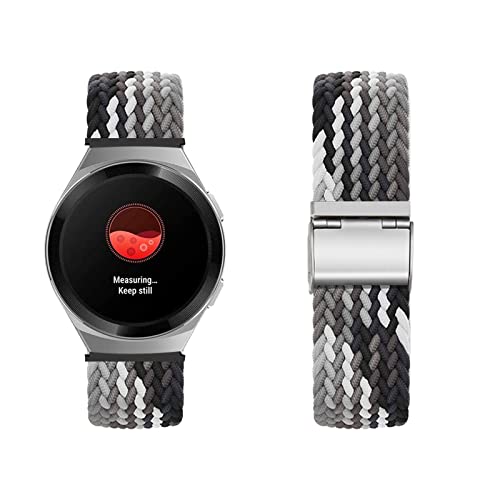 Nylon Armband für Huawei Watch GT2e Armband Solo Loop Armband mit Huawei Watch GT 2e Ersatzarmband Geflochtenes Nylon Stoff Loop Elastisches Armbänder für Huawei Watch GT 2e (A,GT 2e) von KARYOU