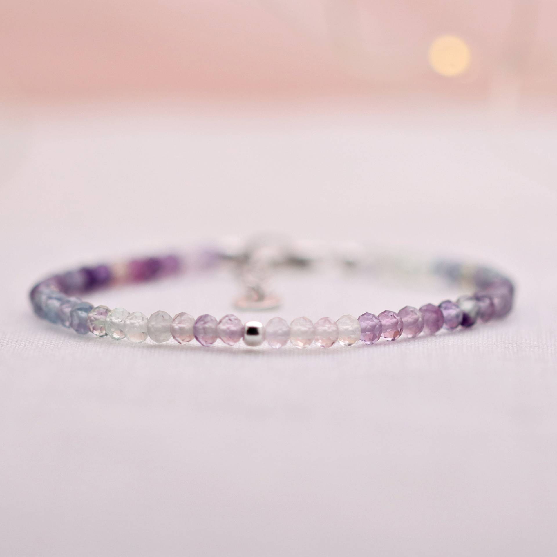 Filigranes Armband Aus Fluorit, Verstellbar von KARYSMADeutschland