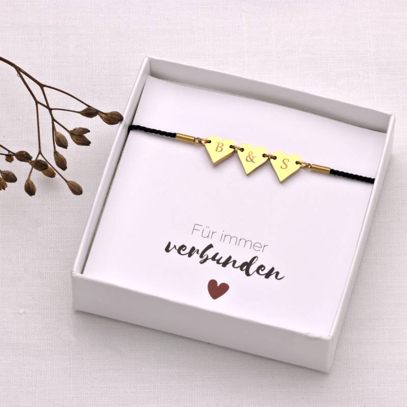 Personalisiertes Gravur-Armband, Verstellbar Mit Kleinem Herz - Silber Oder Gold, Schönes Geschenk Zu Weihnachten Personalisiertes Gravur-Armband, Verstellbar Mit Kleinem Herz - Silber Oder Gold, Schönes Geschenk Zu Weihnachten von KARYSMADeutschland