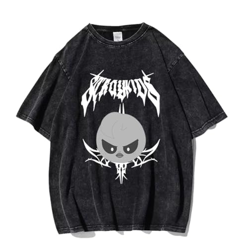 KASENFASHION K-Pop Shirt 2025 – Stray Kids T-Shirt für Damen & Herren, Trendiges Fan-Shirt im Streetwear Look von KASENFASHION