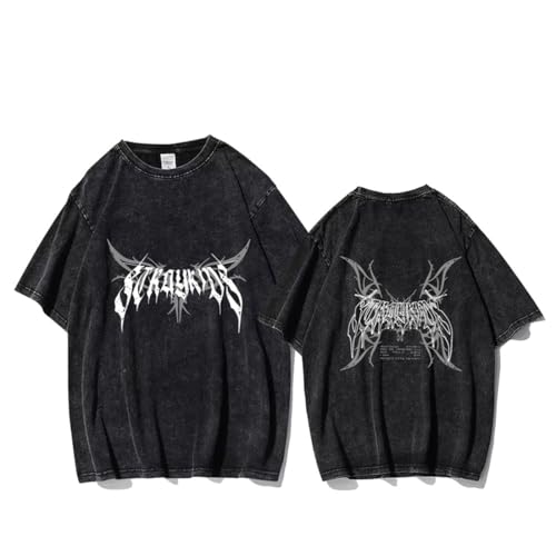 KASENFASHION Stray Kids K-Pop T-Shirt für Fans – Harajuku Style Unisex Baumwollshirt, Locker und Stylisch KASENFASHION Stray Kids K-Pop T-Shirt für Fans – Harajuku Style Unisex Baumwollshirt, Locker und Stylisch von KASENFASHION