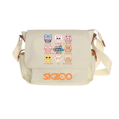 KASENFASHION Stray-K KPOP Umhängetasche – Stylische Schultertasche für Teenager & Fans, Leichte Tasche mit Fan-Print von KASENFASHION