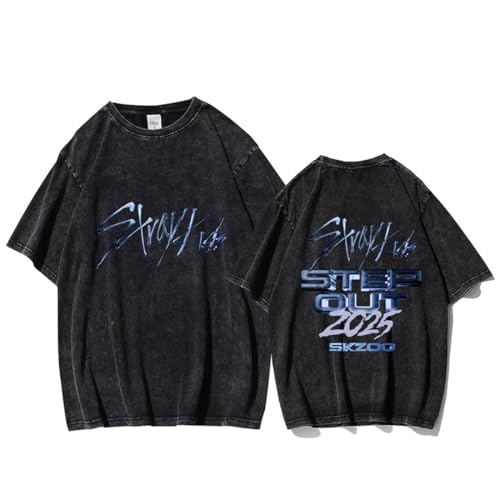 KASENFASHION Stray Kids T-Shirt Unisex – Lockeres K-Pop Fan Shirt im Harajuku-Stil, Baumwolle, Kurzarm KASENFASHION Stray Kids T-Shirt Unisex – Lockeres K-Pop Fan Shirt im Harajuku-Stil, Baumwolle, Kurzarm von KASENFASHION
