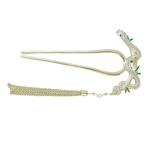 Antike Metall-Haarspange für Damen, mit Fransen, rutschfest, Essstäbchen, Haarspange, Haarklammer für Haarstyling, Haardekorationen von KASFDBMO