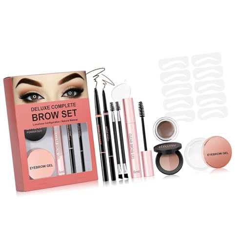 Augenbrauen Stempel Schablonen Kits Brow Stempel Trios Kits Wasserdichte Brauen Stempel Und Formungskits Augenbrauen Gel Augenbrauen Pinsel Augenbrauen Stempel Schablone von KASFDBMO