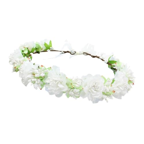 Blumenstirnbänder für Damen, Braut, Blumenkranz, geeignet für verschiedene Anlässe, Blumenkranz von KASFDBMO