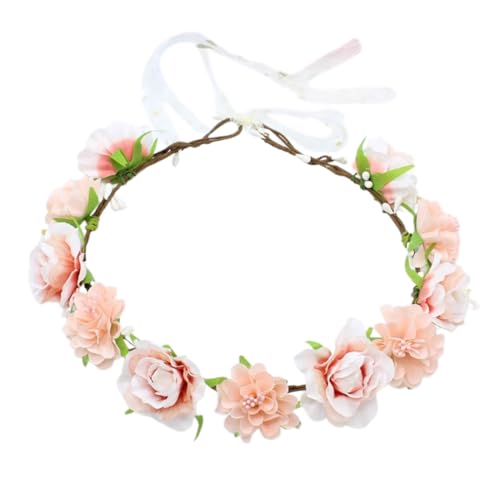 Brautblume für Hochzeit, Blumengirlanden, Haarkranz, Blumenkranz, Blumenstirnbänder, Blumenkranz für Mädchen von KASFDBMO