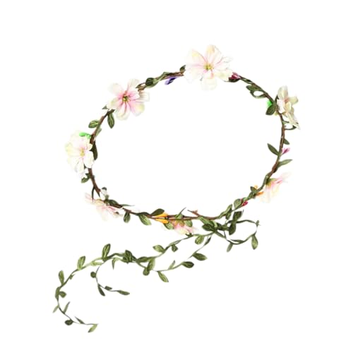 Brautblume für Hochzeit, Blumengirlanden, Haarkranz, Blumenstirnbänder, Damen, Braut, Blumen-Stirnbänder für Mädchen von KASFDBMO