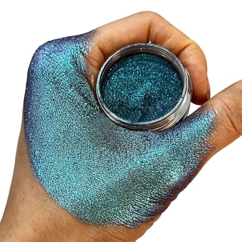 Chamäleons Lidschatten Intensive Farbwechsel Lidschatten Hochpigment Metallic Lose Für Frauen Duochrome Lidschattenpalette von KASFDBMO